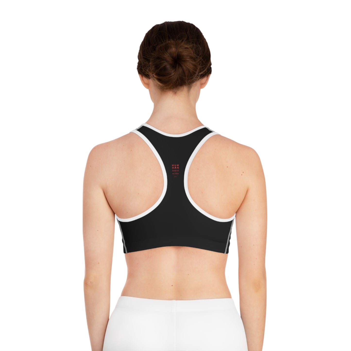 Black/Red Stylish Sports Bra for Comfort and Performance