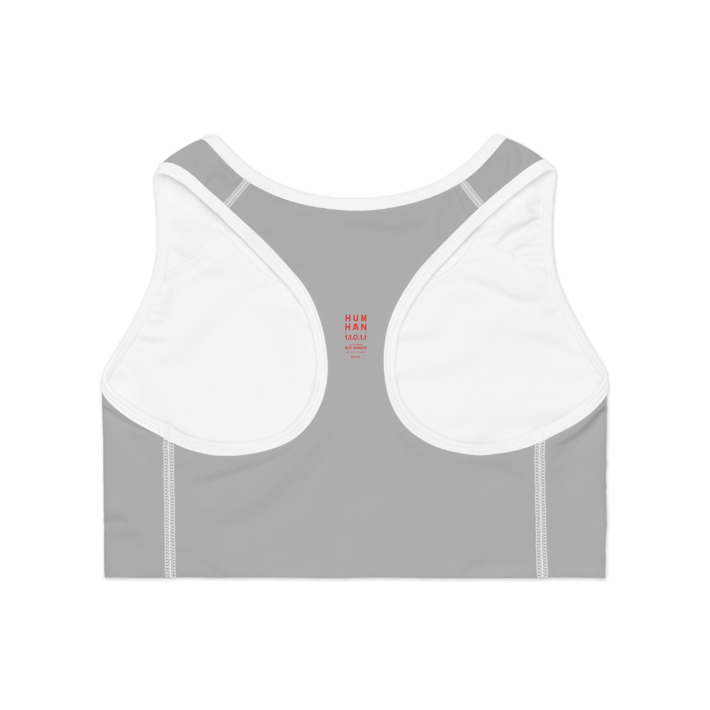 Grey /Red Stylish Sports Bra for Comfort and Performance