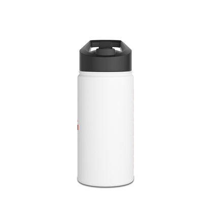 White Sleek Stainless Steel Water Bottle, Insulated Drinkware, Travel Mug, Outdoor Sports Bottle, Eco-Friendly Hydration
