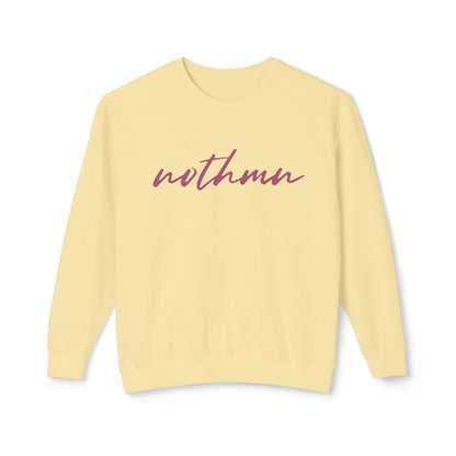 Minimalist 'nothmn' Unisex Lightweight Crewneck Sweatshirt