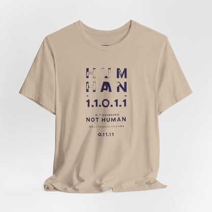 Human 1.1.0 - Fitted Unisex Jersey Short Sleeve Tee