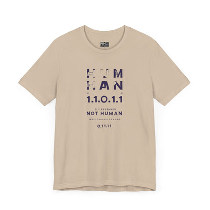 Human 1.1.0 - Fitted Unisex Jersey Short Sleeve Tee