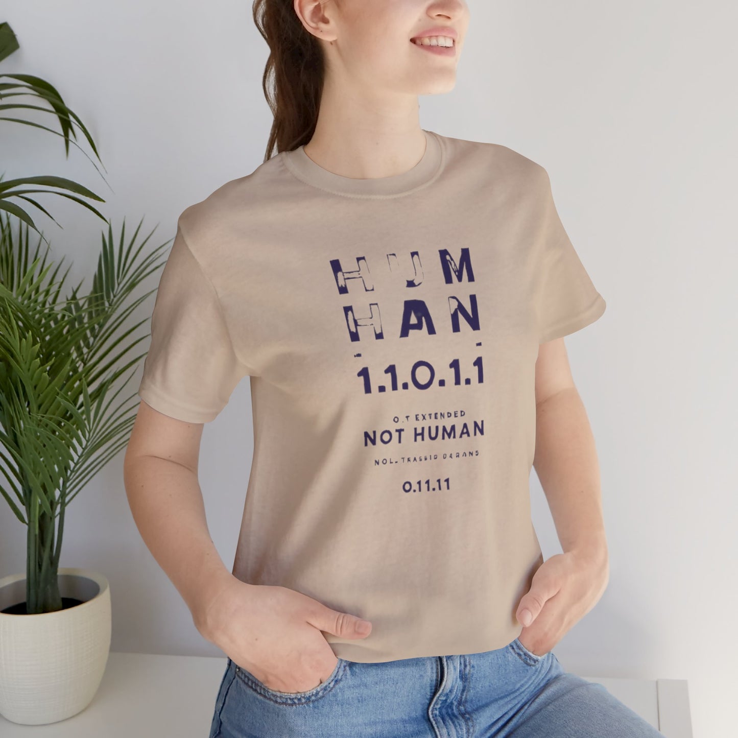 Human 1.1.0 - Fitted Unisex Jersey Short Sleeve Tee