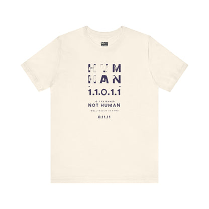 Human 1.1.0 - Fitted Unisex Jersey Short Sleeve Tee