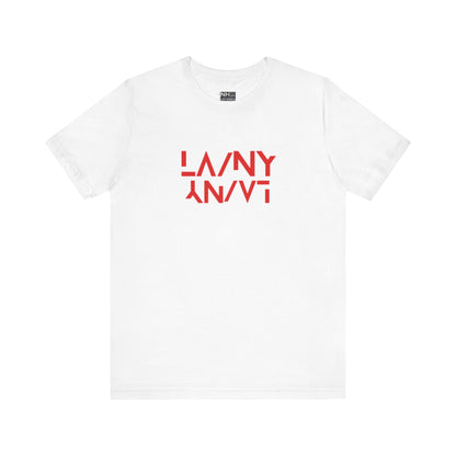 LA/NY - Fitted Unisex Jersey Short Sleeve Tee