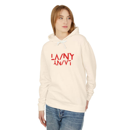 LA/NY - Unisex Lightweight Hooded Sweatshirt