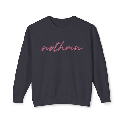 Minimalist 'nothmn' Unisex Lightweight Crewneck Sweatshirt