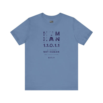 Human 1.1.0 - Fitted Unisex Jersey Short Sleeve Tee