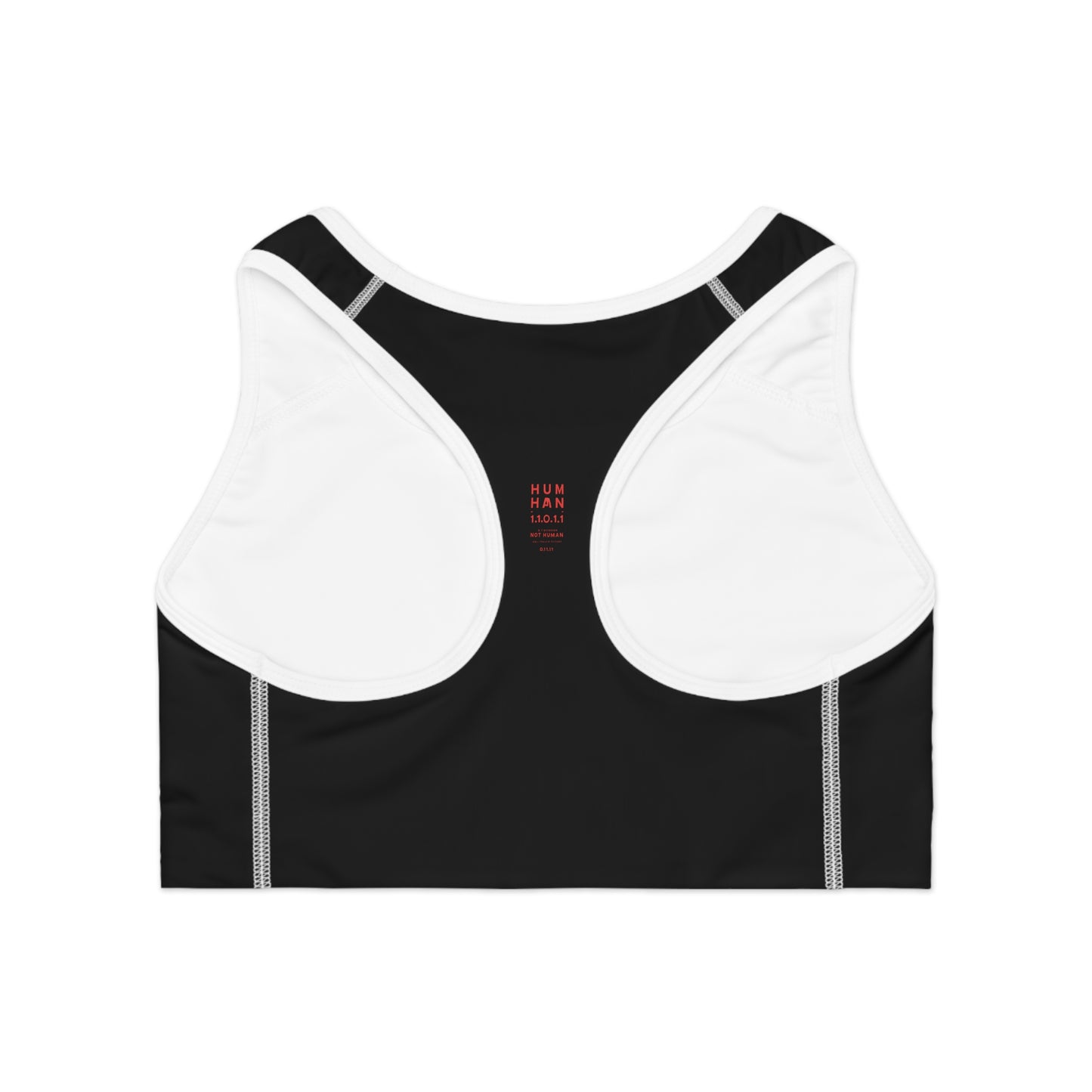 Black/Red Stylish Sports Bra for Comfort and Performance