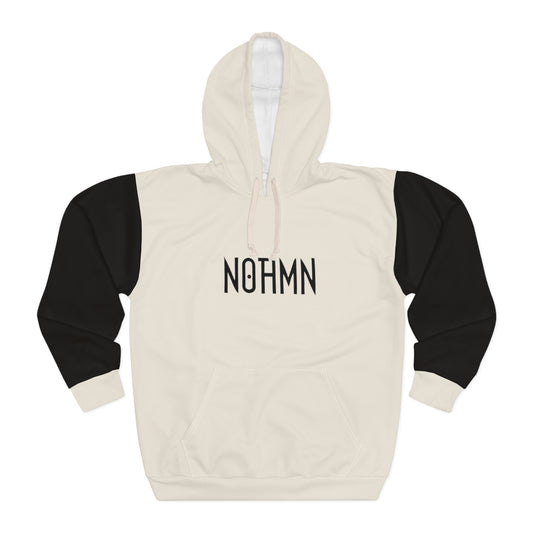 Minimalist Vintage Blk/Wht Unisex Pullover Hoodie