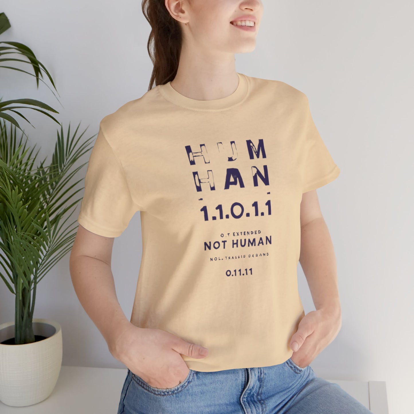 Human 1.1.0 - Fitted Unisex Jersey Short Sleeve Tee