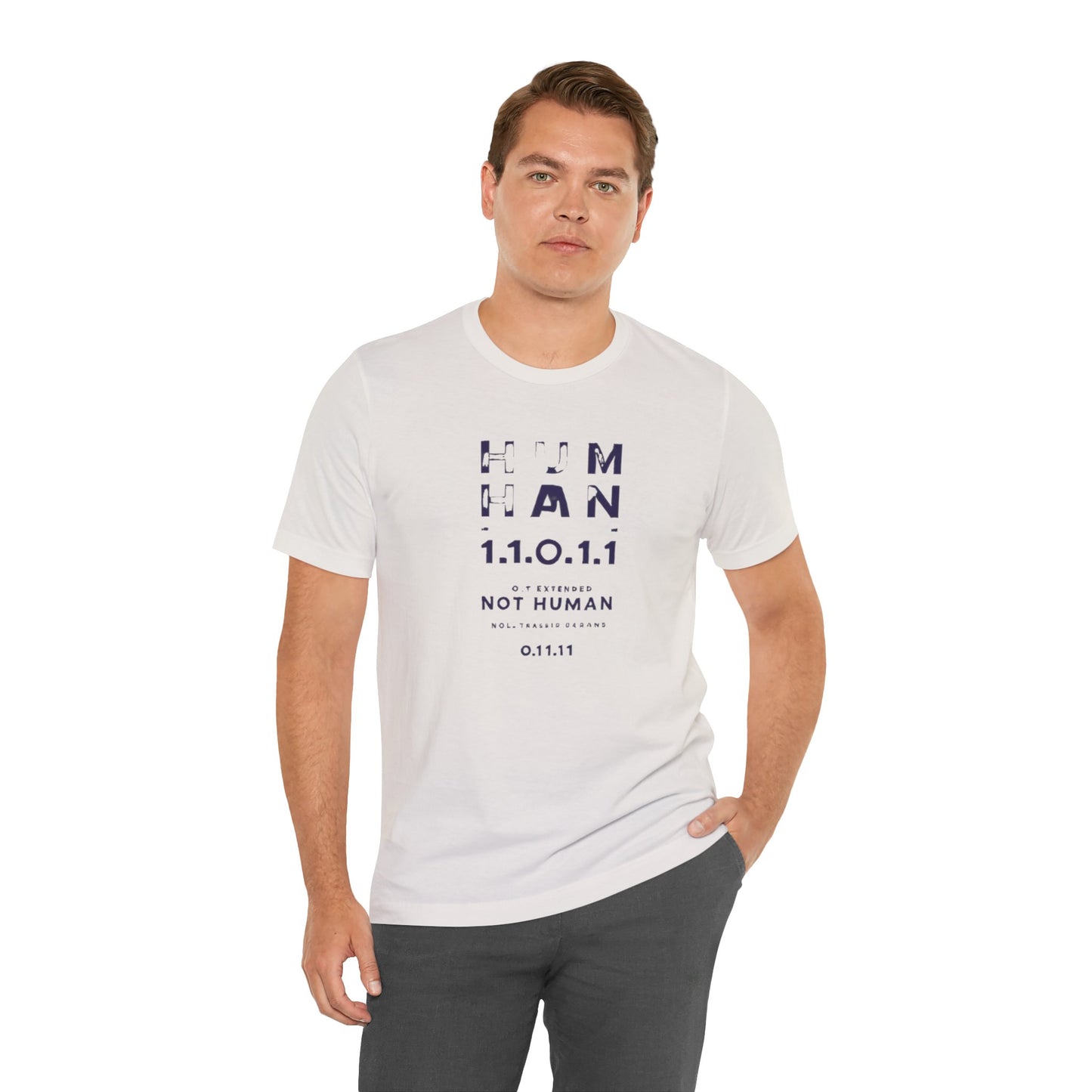 Human 1.1.0 - Fitted Unisex Jersey Short Sleeve Tee