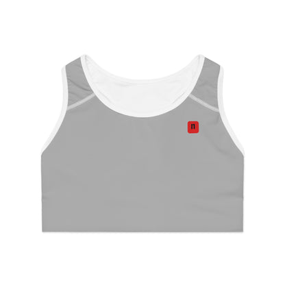 Grey /Red Stylish Sports Bra for Comfort and Performance