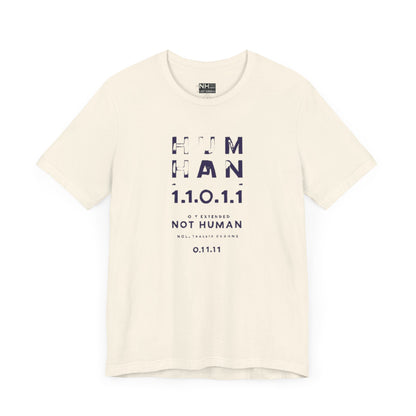 Human 1.1.0 - Fitted Unisex Jersey Short Sleeve Tee
