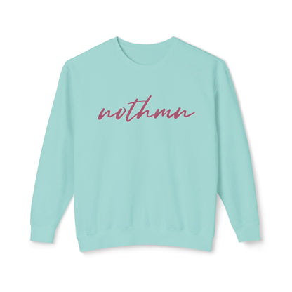 Minimalist 'nothmn' Unisex Lightweight Crewneck Sweatshirt
