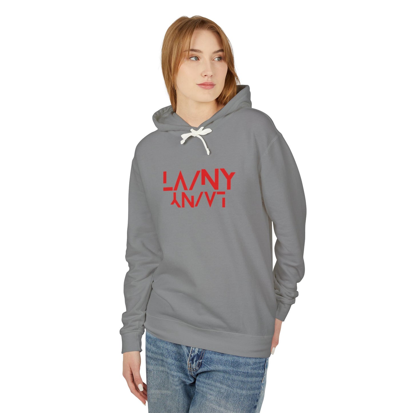 LA/NY - Unisex Lightweight Hooded Sweatshirt