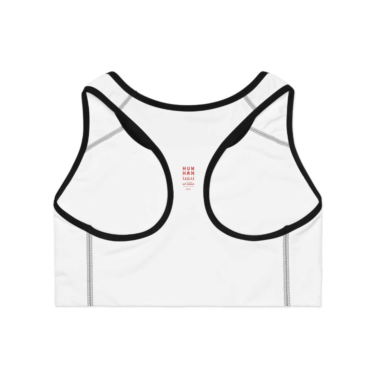 White/Red Stylish Sports Bra for Comfort and Performance