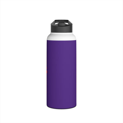 Purple Sleek Stainless Steel Water Bottle, Insulated Drinkware, Travel Mug, Outdoor Sports Bottle, Eco-Friendly Hydration