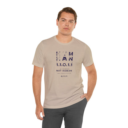 Human 1.1.0 - Fitted Unisex Jersey Short Sleeve Tee