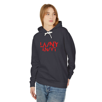 LA/NY - Unisex Lightweight Hooded Sweatshirt