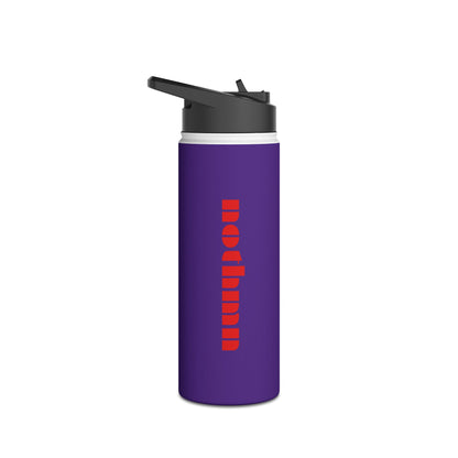 Purple Sleek Stainless Steel Water Bottle, Insulated Drinkware, Travel Mug, Outdoor Sports Bottle, Eco-Friendly Hydration
