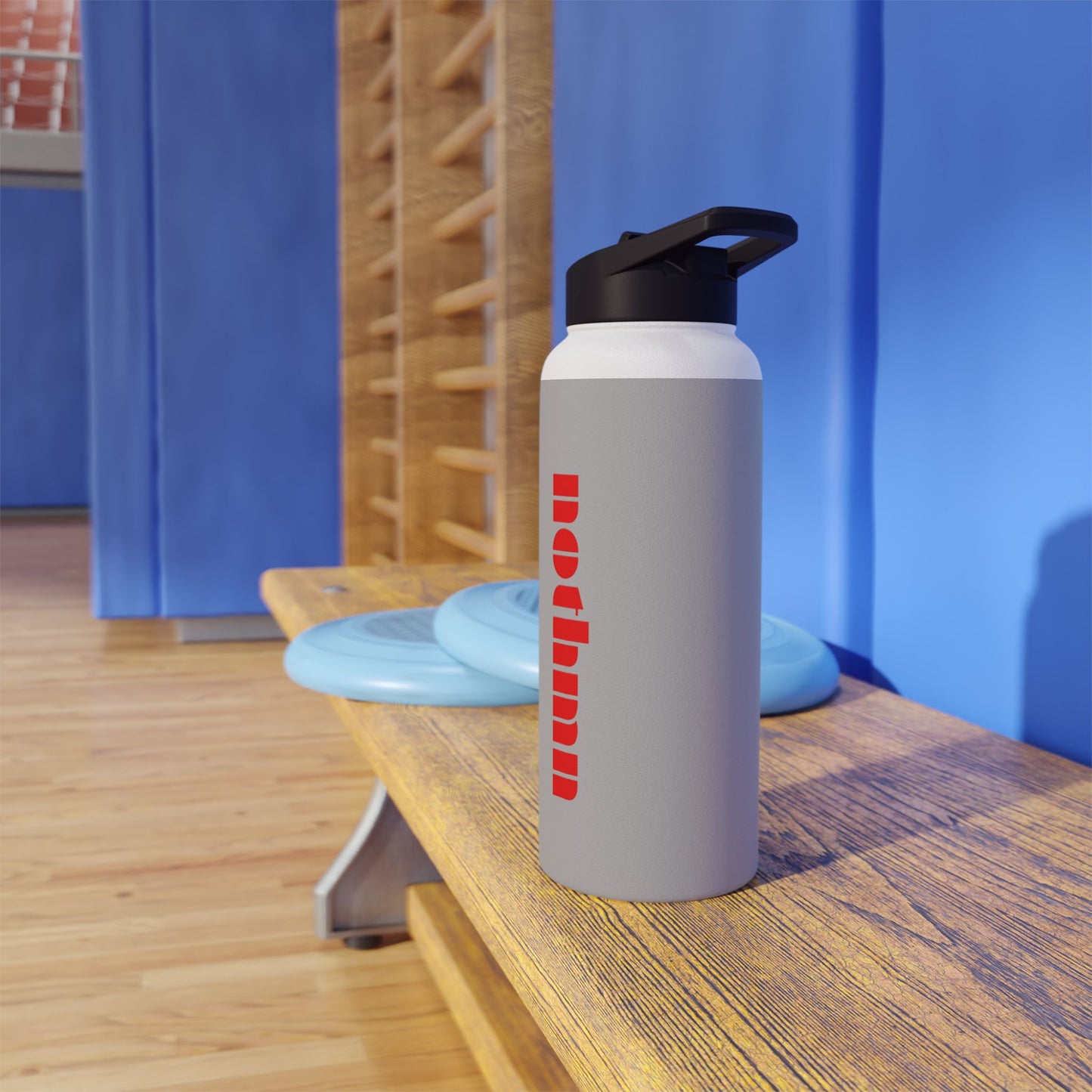 Grey Sleek Stainless Steel Water Bottle, Insulated Drinkware, Travel Mug, Outdoor Sports Bottle, Eco-Friendly Hydration