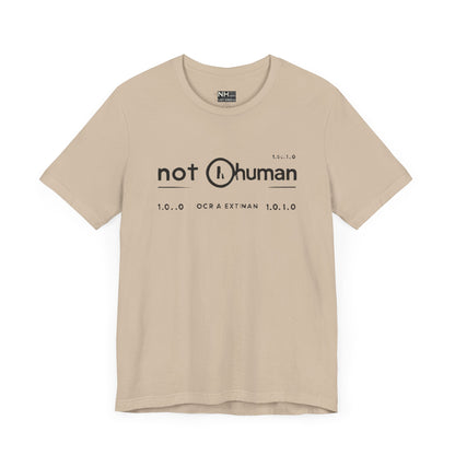 Not Human OGT - Fitted Unisex Jersey Short Sleeve