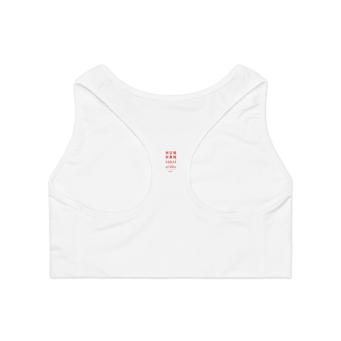 White/Red Stylish Sports Bra for Comfort and Performance