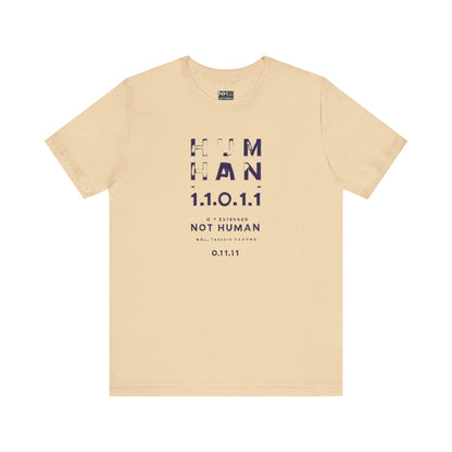 Human 1.1.0 - Fitted Unisex Jersey Short Sleeve Tee