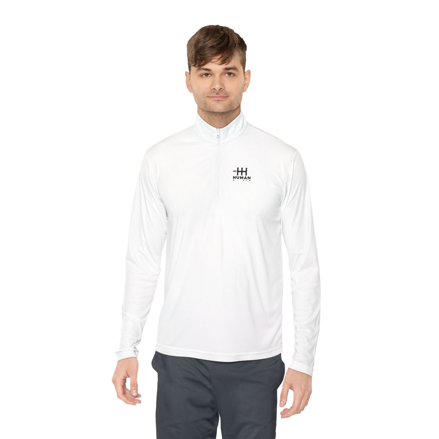 Not Human - Unisex Quarter-Zip Duality Pullover