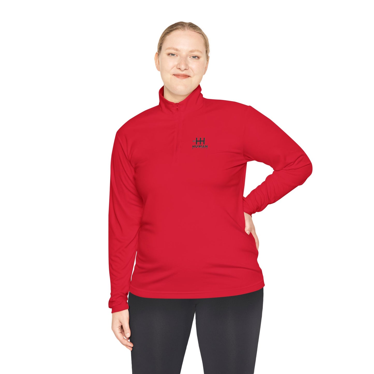 Not Human - Unisex Quarter-Zip Duality Pullover