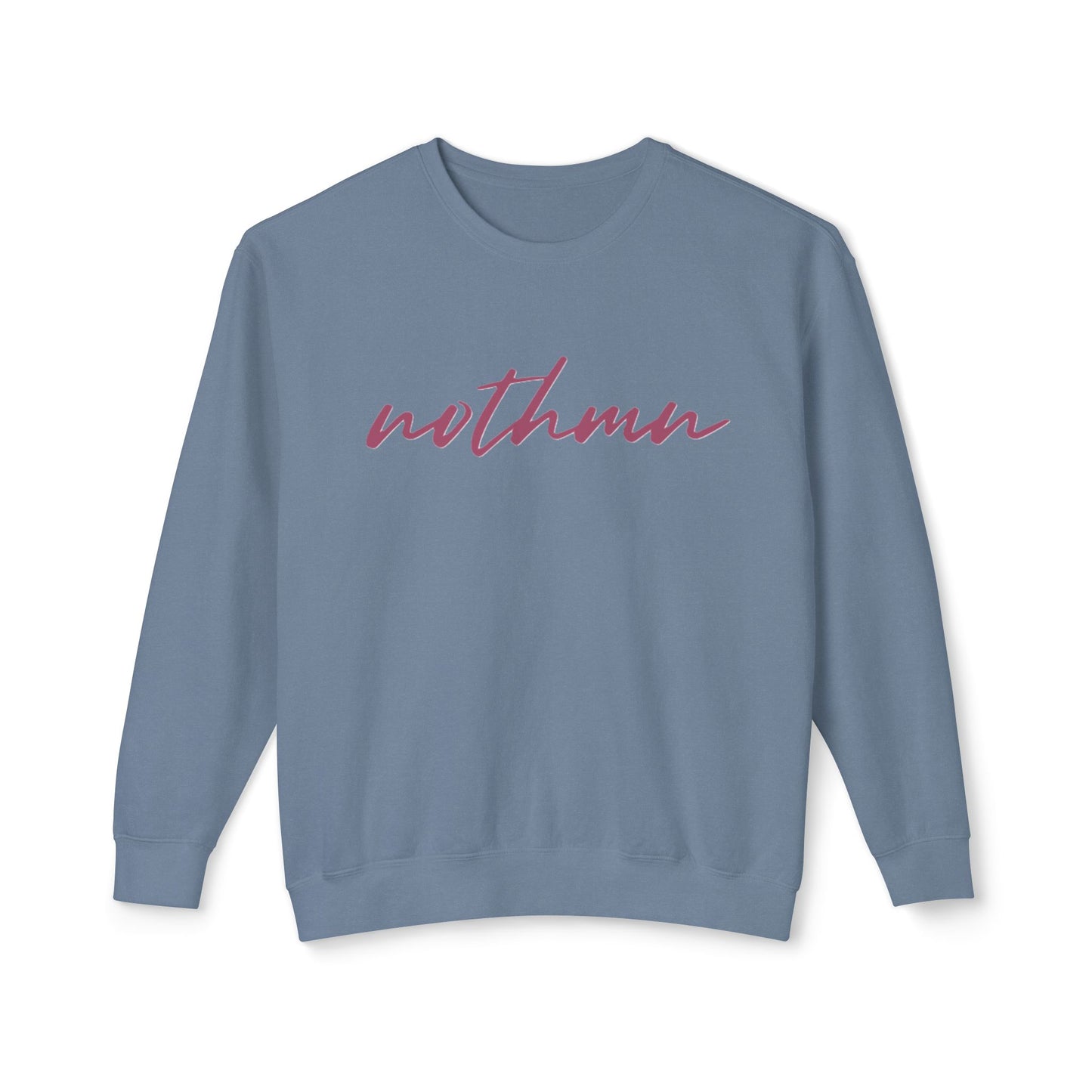 Minimalist 'nothmn' Unisex Lightweight Crewneck Sweatshirt