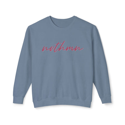 Minimalist 'nothmn' Unisex Lightweight Crewneck Sweatshirt