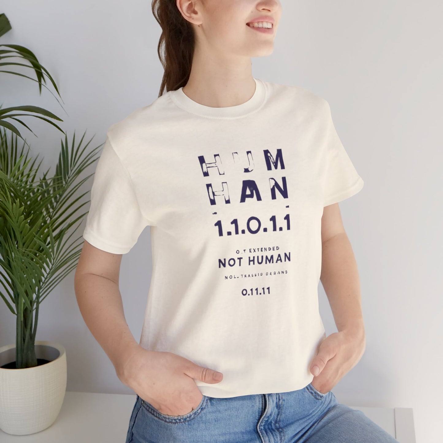 Human 1.1.0 - Fitted Unisex Jersey Short Sleeve Tee