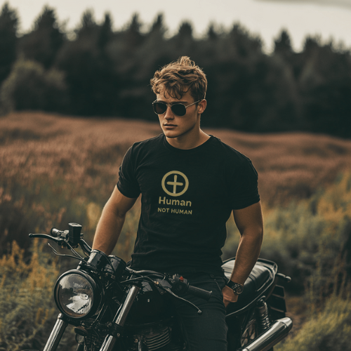 Not Human's *Special Edition - Fitted Unisex Jersey Short Sleeve Tee