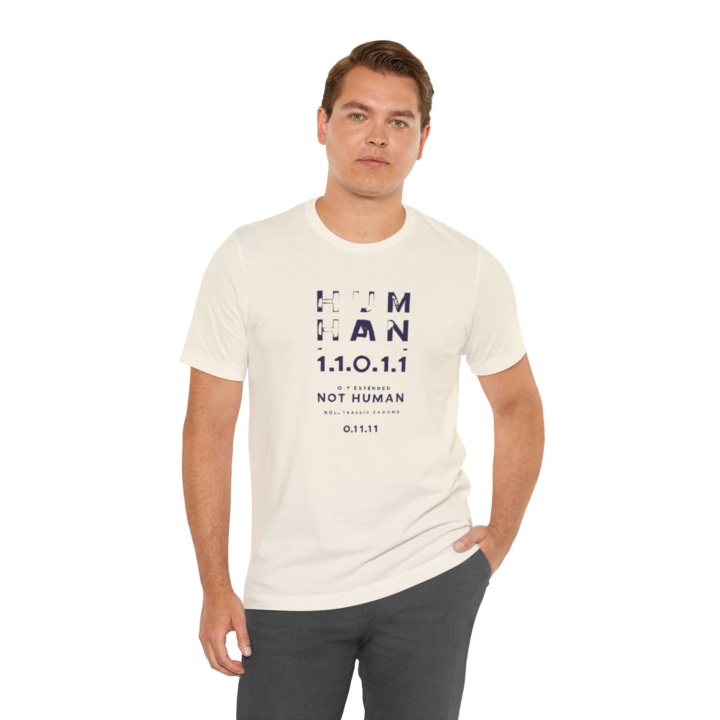 Human 1.1.0 - Fitted Unisex Jersey Short Sleeve Tee