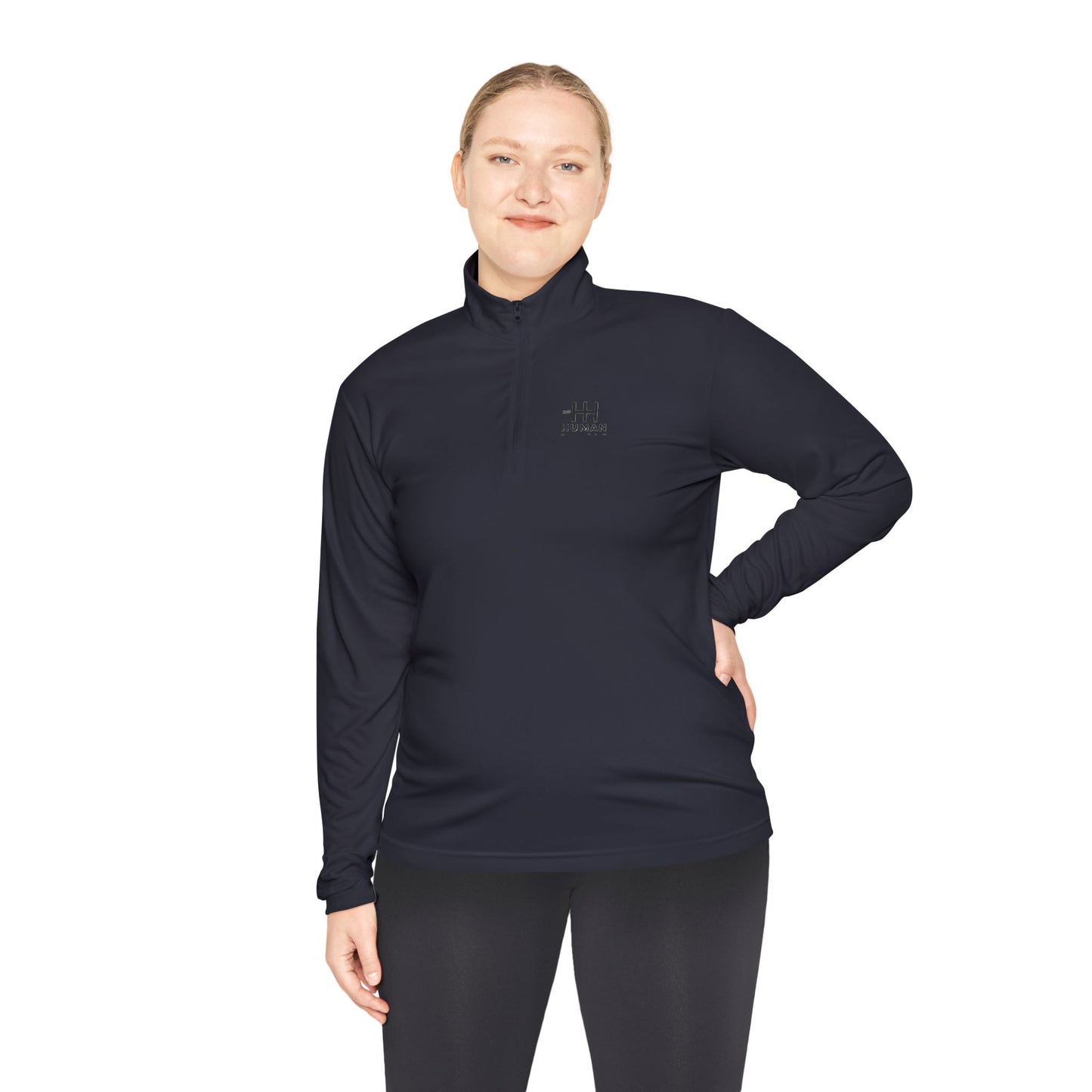 Not Human - Unisex Quarter-Zip Duality Pullover