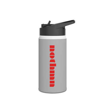 Grey Sleek Stainless Steel Water Bottle, Insulated Drinkware, Travel Mug, Outdoor Sports Bottle, Eco-Friendly Hydration