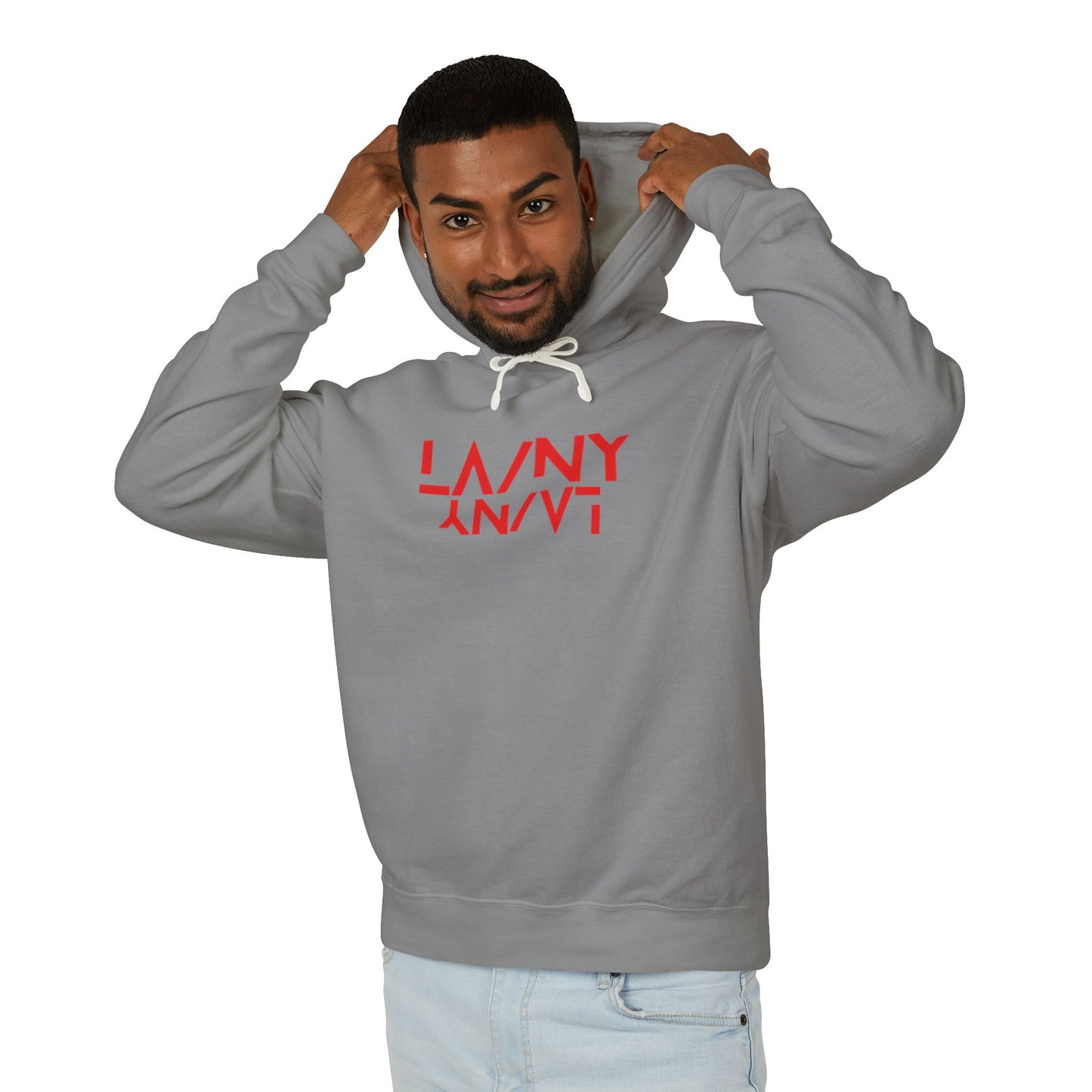 LA/NY - Unisex Lightweight Hooded Sweatshirt