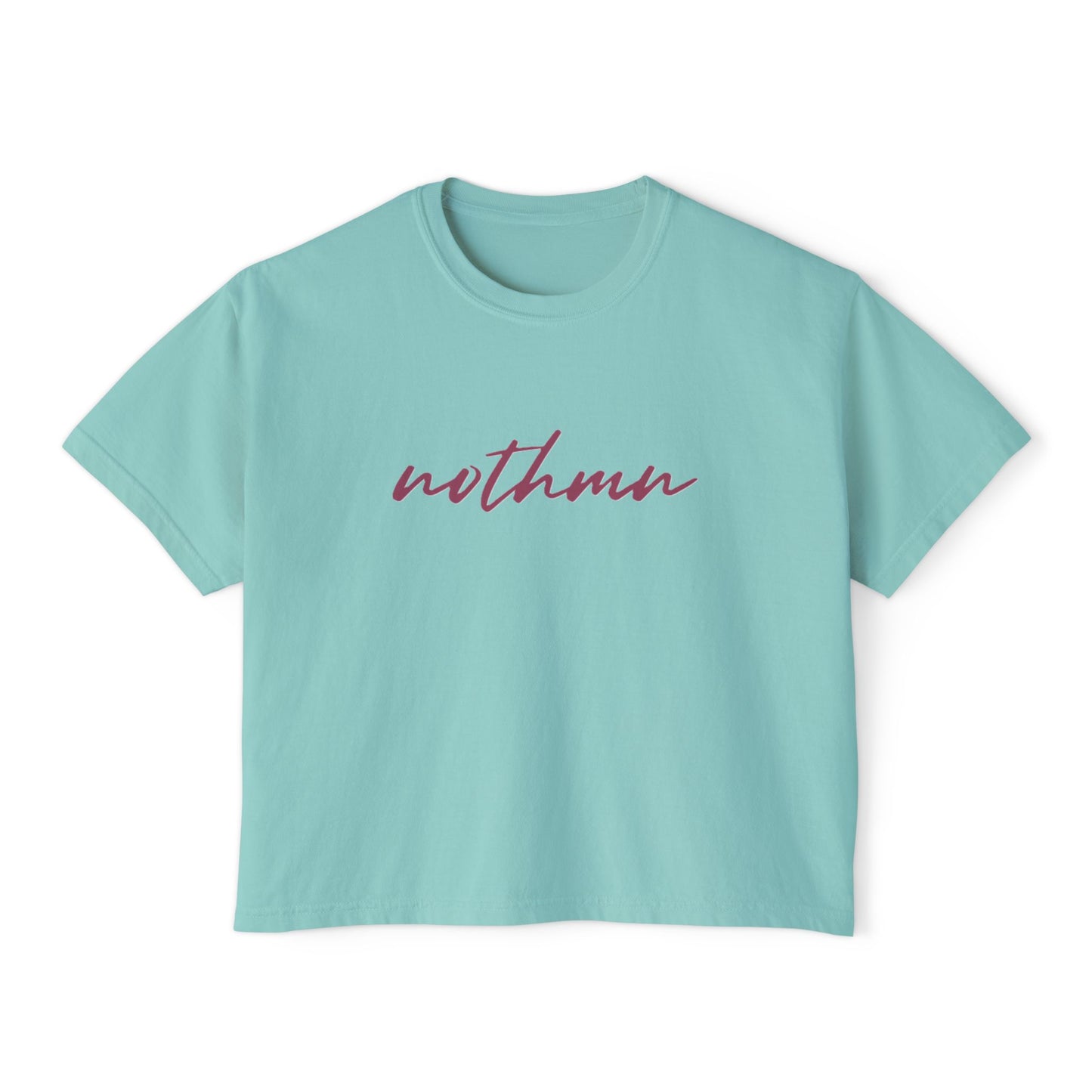 Casual Women's Boxy Tee - 'Nothmn' Motivational Top