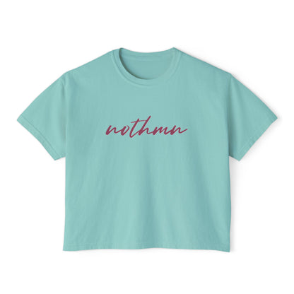 Casual Women's Boxy Tee - 'Nothmn' Motivational Top