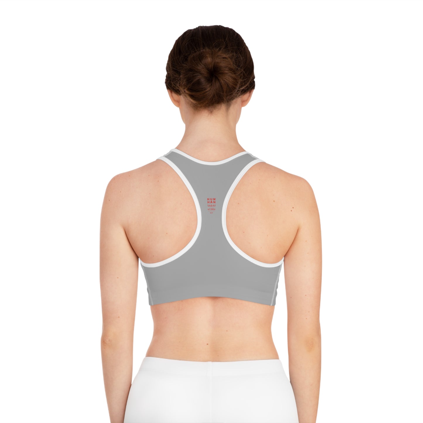 Grey /Red Stylish Sports Bra for Comfort and Performance