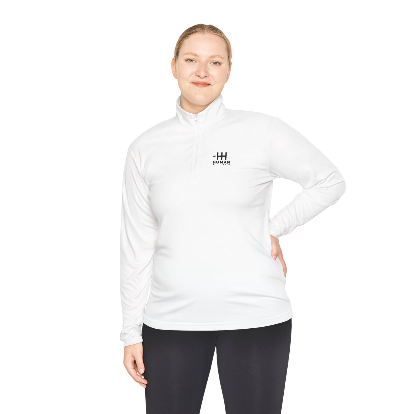 Not Human - Unisex Quarter-Zip Duality Pullover