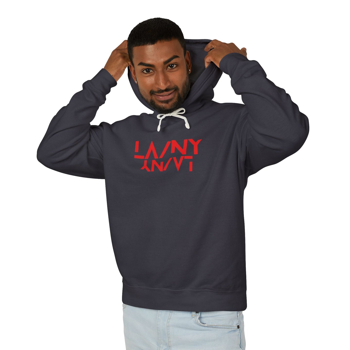 LA/NY - Unisex Lightweight Hooded Sweatshirt