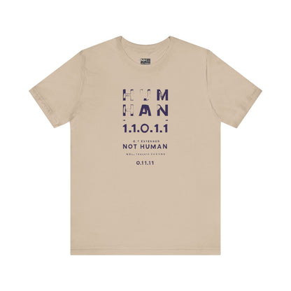 Human 1.1.0 - Fitted Unisex Jersey Short Sleeve Tee