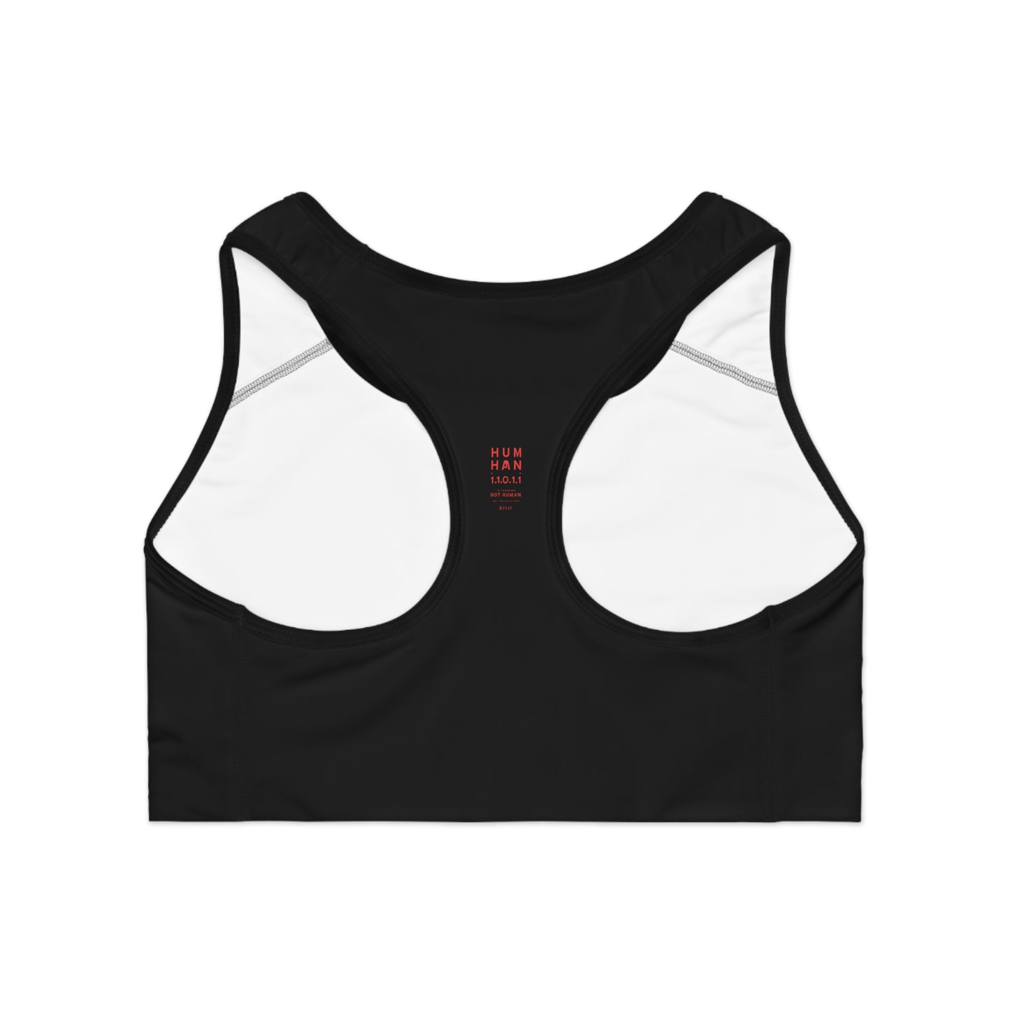 Black/Red Stylish Sports Bra for Comfort and Performance