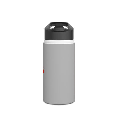 Grey Sleek Stainless Steel Water Bottle, Insulated Drinkware, Travel Mug, Outdoor Sports Bottle, Eco-Friendly Hydration