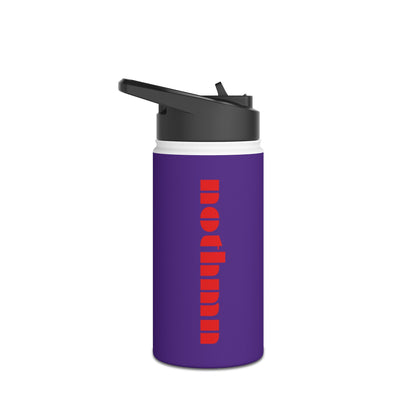 Purple Sleek Stainless Steel Water Bottle, Insulated Drinkware, Travel Mug, Outdoor Sports Bottle, Eco-Friendly Hydration