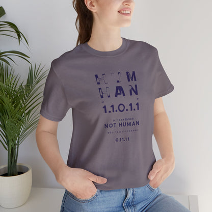 Human 1.1.0 - Fitted Unisex Jersey Short Sleeve Tee
