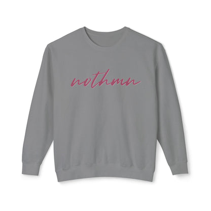 Minimalist 'nothmn' Unisex Lightweight Crewneck Sweatshirt